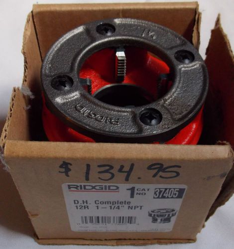 NEW Ridgid 37405 12R 1 1/4 NPT DH Die Head Complete