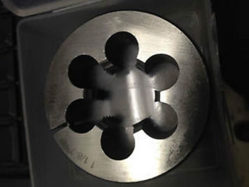 1 1/4&#034;-8 X 2-1/2&#034; HIGH SPEED STEEL LEFT HAND ROUND ADJUSTABLE DIE