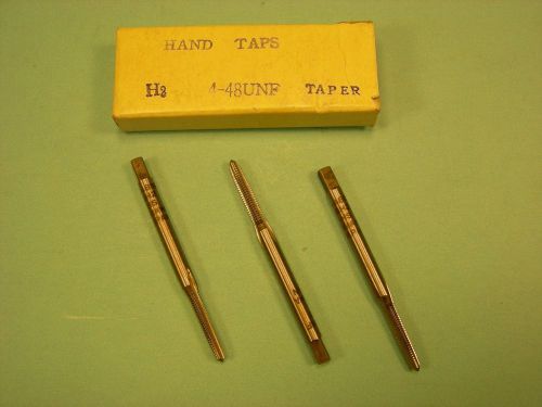 Qty 3 New Yamawa 4-48 UNF Taps HSS GH2 3 Flute Taper Precision Ground