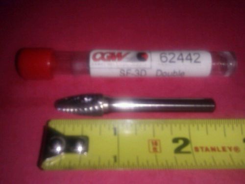 CGW SF-3D Round Nose Tree CARBIDE ROTARY BURR 1/4&#034; x 3/8&#034; made in USA 62442.