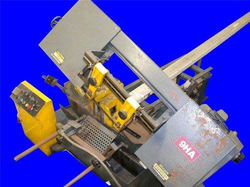 NICE 9&#034; AUTOMATIC HORIZONTAL CUT-OFF SAW W/ POWER FEED 9HA 3 PHASE 220/440V