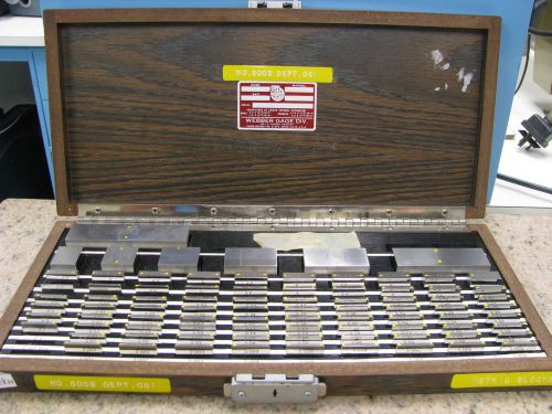 Starrett Webber S2C85MA Croblox Cro Steel 85 Piece Gage Block Set Metric ET31