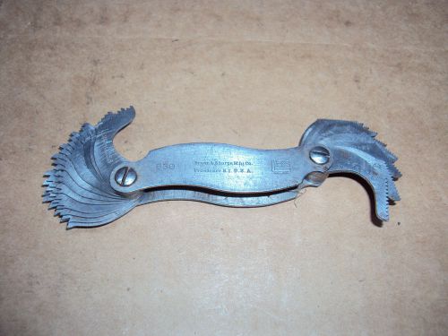 Brown &amp; sharpe machinist screw thread pitch gage for sale