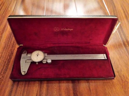 Mitutoyo Micrometer W/Dial 6 Inch 1960&#039;s Complete Set W/Original  Box