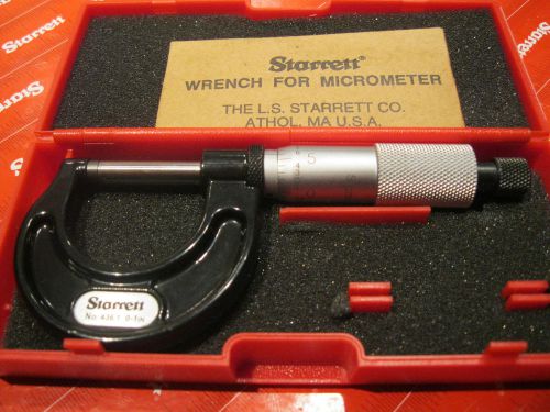 STARRETT 436.1 MICROMETER CARBIDE