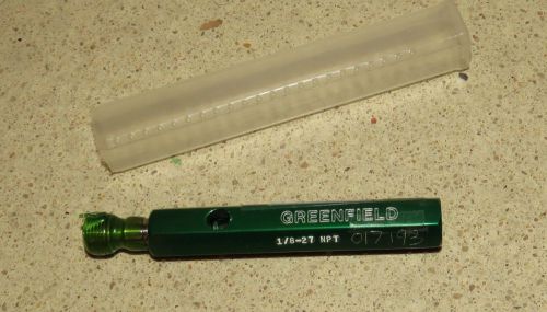 ^^ GREENFIELD  TOOL 1/8-27 NPT