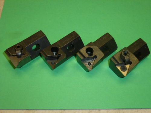 LOT of (4) KENDEX CARBIDE INSERT TOOL HOLDERS, KU-3040 &amp; KU-3040-C