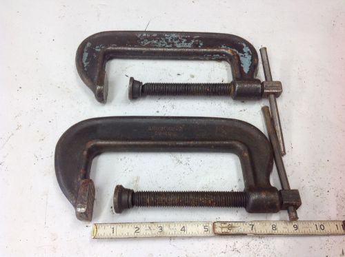 (2) armstrong 106 &amp; 78-106  c-clamp short spindle 2&#034; to  6&#034; opening. used tool for sale