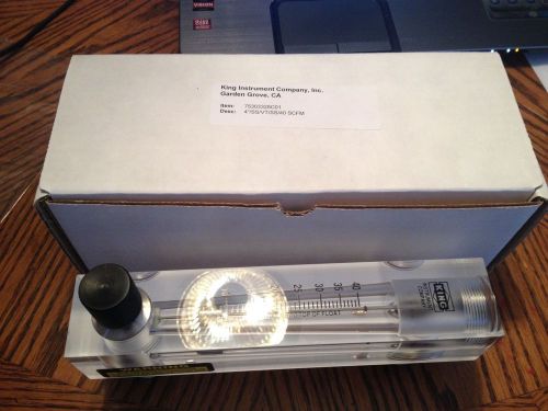 New in box  king instrument company 7530 4&#034; air flowmeter 40 scfm for sale