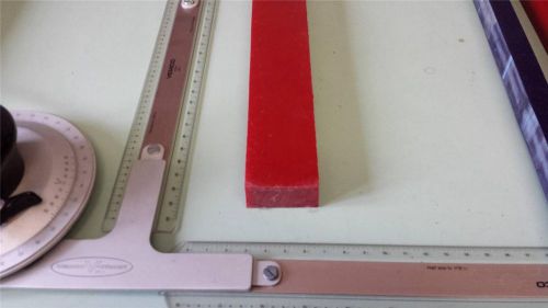 1&#034; x 2-3/16&#034; X 32&#034;  URETHANE / POLYURETHANE 95 A RED SHEET P/N 10966