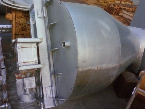 Stainless steel hopper w/ shaft mixer for sale