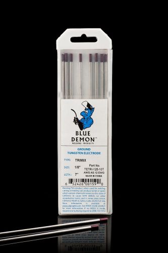 Ewg x 3/32&#034; x 7&#034; x 10 pack (multi-mix) blue demon tungsten electrodes for sale