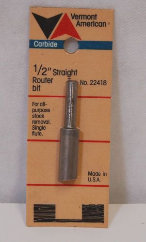 Vermont American 22418 Straight Router Bit One Half Inch All Purpose