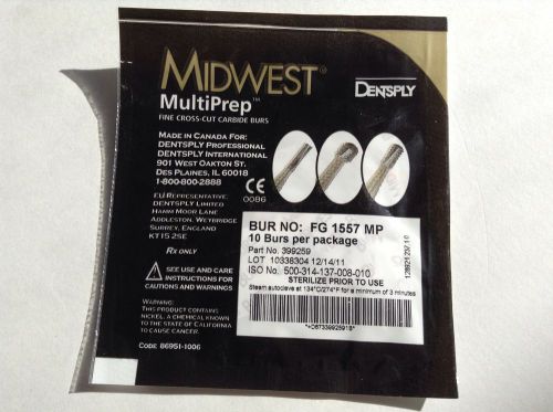 Midwest Carbide Burs FG 1557 MP 10 Pack