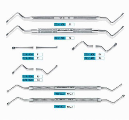 10PCs KangQiao Dental Instrument Bone Curettes R1