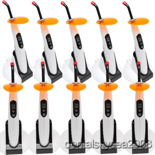 10pcs New Dental Wireless Cordless Curing Light LED Lamp 1400mw LED-B Cure Lamp