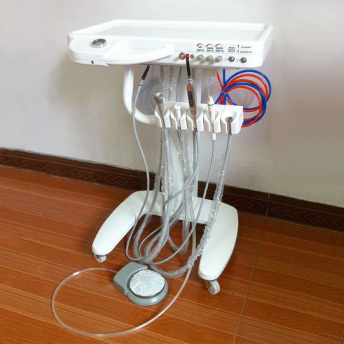 Floor Price Dental Delivery Mobile Cart + curing light + ultrasonic scaler Good