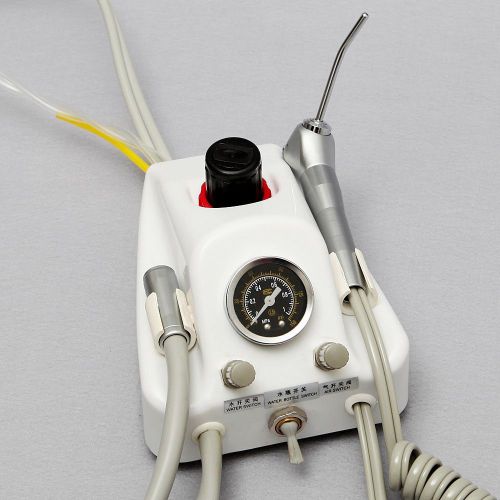 Dental Portable Turbine Unit Work Air Compressor Bottle Hose Tube Syringe 4 Hole