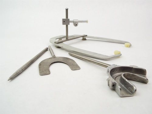 Whip mix dental occlusion facebow w/ bitefork, incisal pin, &amp; impression tray for sale