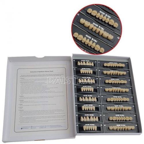 FDA 1 Box Dental Synthetic Resin False/Fake Teeth T6-A3 CE