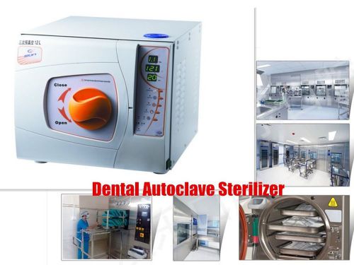 Dentist Clinic 12L Dental Autoclave Sterilizer Vacuum Pressure Steam+Printer CE