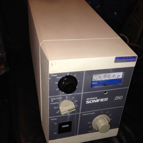 BRANSON SONIFIER 250 VWR SCIENTIFIC -WORKS-