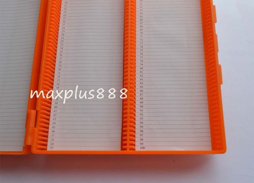 2pcs Microscope Slides Box Slide Storage Holds 100 Slides color randomly