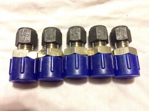 5 parker 4-6 fbz-ss cpi male connector, 316ss, 1/4&#034; tube fitting x 3/8&#034; mnpt for sale