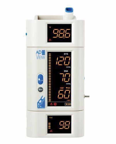 Adview Diagnostic Station Bp/sp/temp with Desk Wall or Mobile, White, Adult