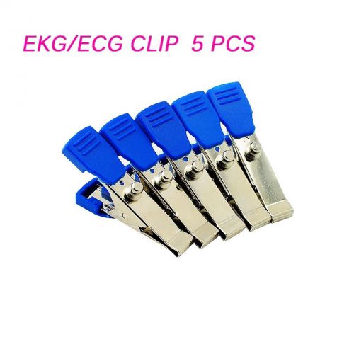 Veterinary ekg/ecg alligator electrode clip , universal connection snap,5pcs for sale