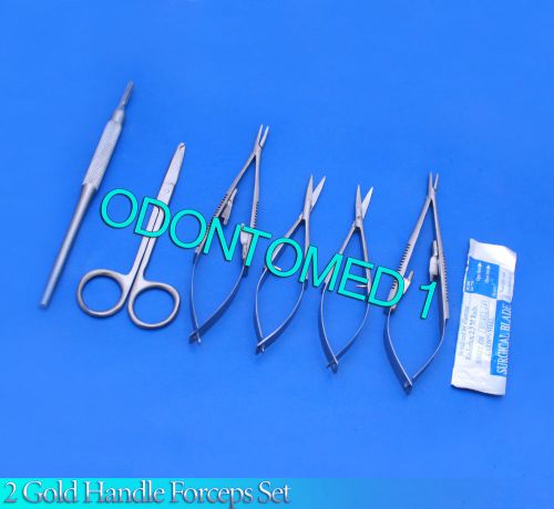 11 PCS MEDICAL STUDENT BASIC SUTURE LACERATION REMOVAL KIT+SCALPEL BLADES#15