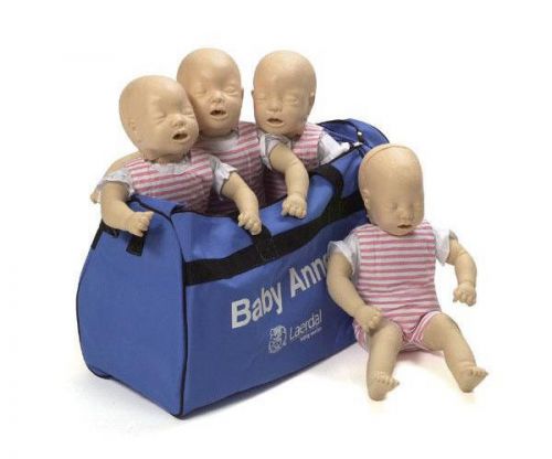 New Laerdal Baby Anne Manikin 4 PACK with Soft Pack 050010 Emt Training Manikins