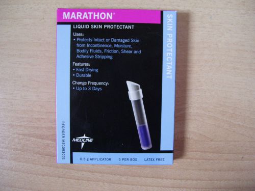 !  medline marathon liquid skin protectant,0.5g vials - msc093001 5 pack box for sale