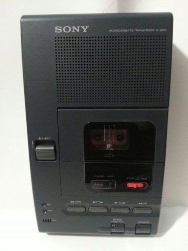 Sony M-2000 MicroCassette Tape Transcriber Recorder Player -