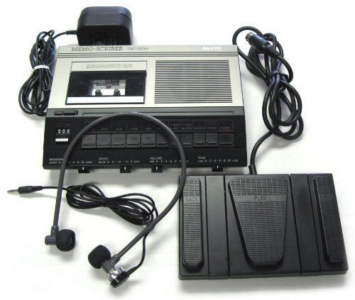 NEW Sanyo TRC-5200 Refurbished Micro Cassette Transcriber
