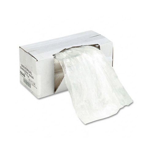 Universal 35948 Recycled/Recyclable 3 Ply Shredder Bags, 18w x 17d x 38h, 100