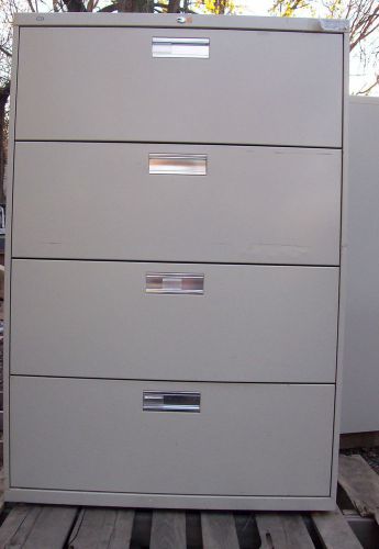 HON 4 Drawer File Cabinet files storage office business lock store metal