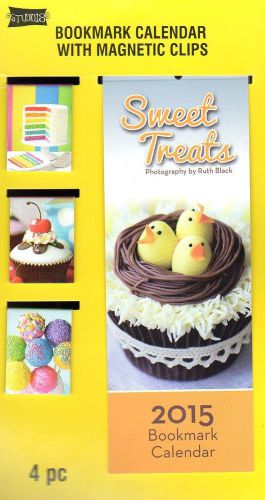 Sweet tread - 2015 bookmark calendar with magnetic clips 2015 for sale