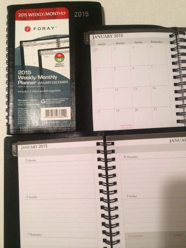 Foray 2015 Weekly/monthly Planner 4.5 X 6.5&#034;--
