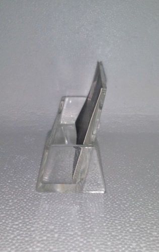 7 New CLEAR Acrylic Plastic Desktop Business Card Holder Displays