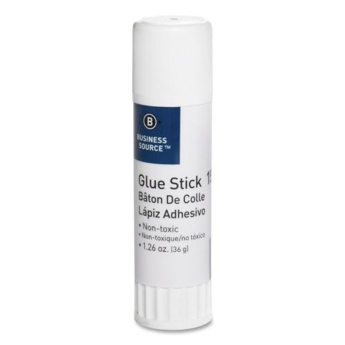 Business Source Glue Stick - 1.26 oz - 1Each - White - BSN15788