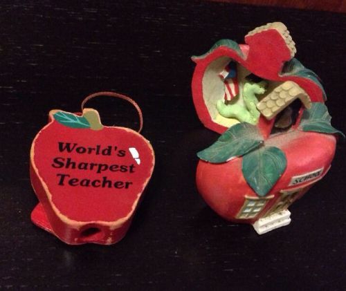 Vintage Teacher / School Gifts - Pencil Sharpener &amp; Table Fugurine