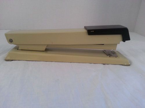 VINTAGE Bates 550 Stapler Brown And Beige full size metal Vintage Office