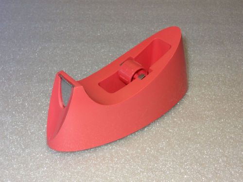 Vtg 3M Scotch Retro Tape Dispenser Pink Coral Desk Mid Century Modern c-15