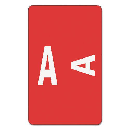 Alpha-z color-coded second letter labels, letter a, red, 100/pack for sale