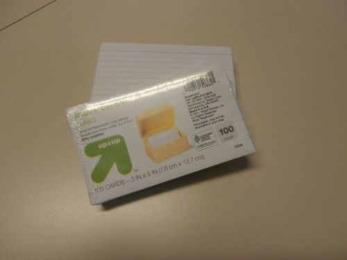 3 x 5 Ruled Index Cards - 2 pks of 100 each