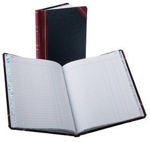 Boorum Pease Record/account Book Black/red Er Journal Rule 9 5/8 X 7- 38150j