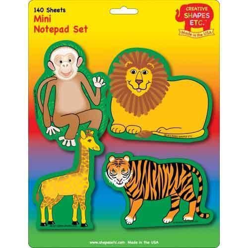 Creative Shapes Mini Zoo Notepad Set