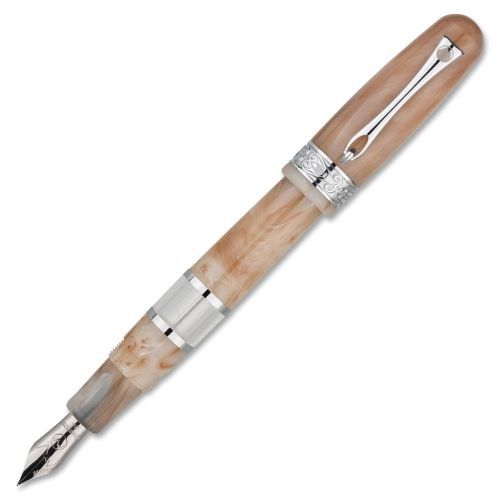 Monteverde Napa Fountain Pen - Broad Pen Point Type - Ivory Barrel - 1 Each