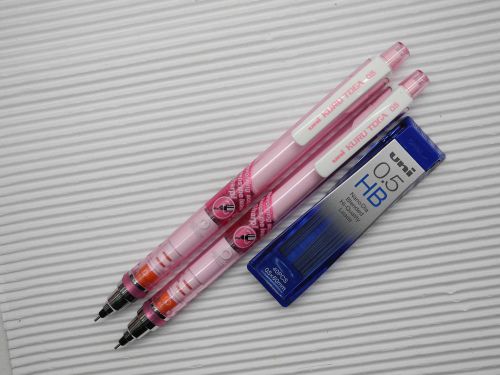 New UNI KURU TOGA M5-450T 0.5mm mechanical pencil free leads (Pink)